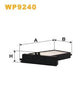 WIX Cabin Filters Cabin Filter WP9240 thumbnail
