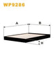 WIX Cabin Filters Cabin Filter WP9286 thumbnail