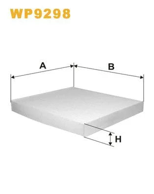 Wix Cabin Filter WP9298 - tradevehicleparts.co.uk