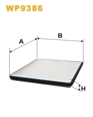 Wix Cabin Filter WP9386 - tradevehicleparts.co.uk