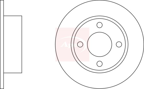 Apec Brake Disc DSK155 - image 2