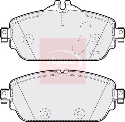 Apec Brake Pads Set PAD2025 - image 2