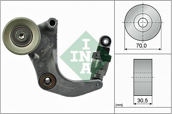 INA Drive Belt Tensioner Pulley 534053410 - image 2