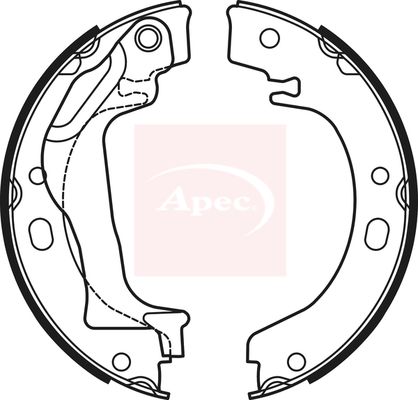 Apec Brake Shoes Set SHU723 - image 2
