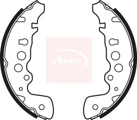 Apec Brake Shoes Set SHU582 - image 2