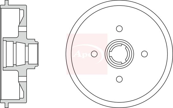 Apec Brake Drum DRM9120 - image 2