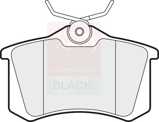 Apec Brake Pads Set PAD1020B - image 2
