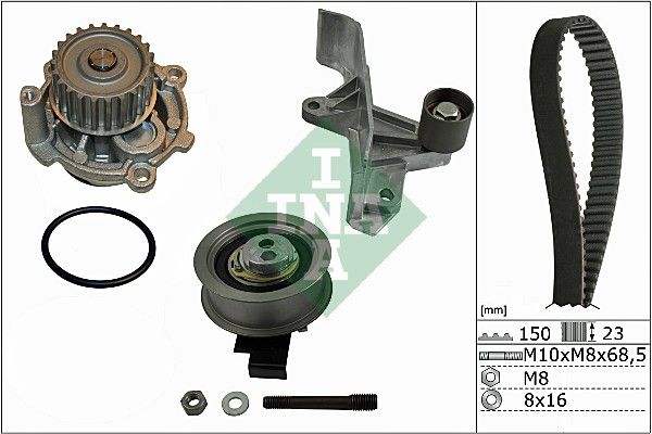 INA Timing Belt Kit & Water Pump 530054631 - image 2