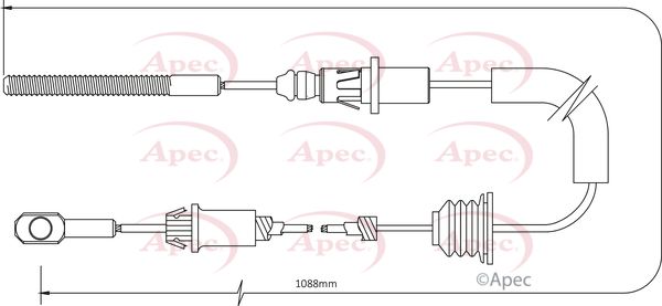 Apec Handbrake Cable CAB1481 - image 2