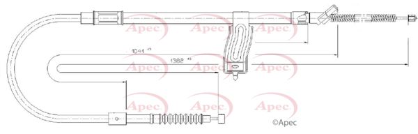 Apec Handbrake Cable CAB1687 - image 2