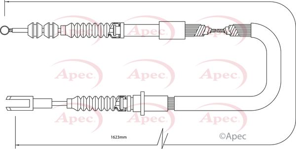 Apec Handbrake Cable CAB1430 - image 2