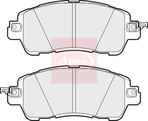 Apec Brake Pads Set PAD2082 - image 2