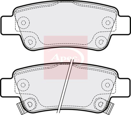 Apec Brake Pads Set PAD1583 - image 2