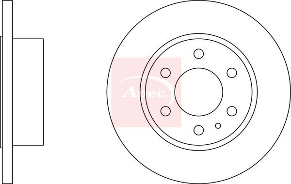 Apec Brake Disc DSK2533 - image 2