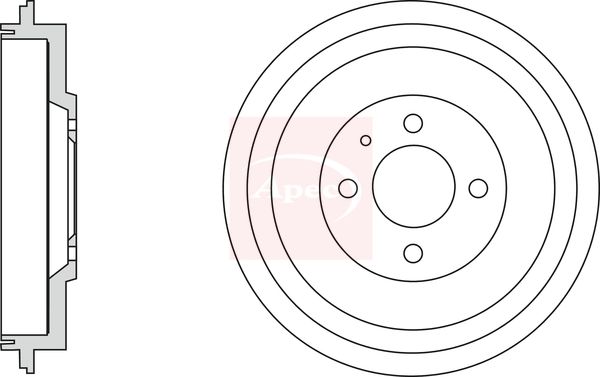 Apec Brake Drum DRM9940 - image 2