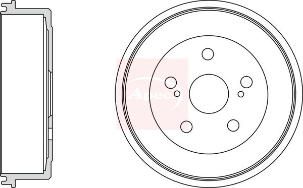Apec Brake Drum DRM9988 - image 2