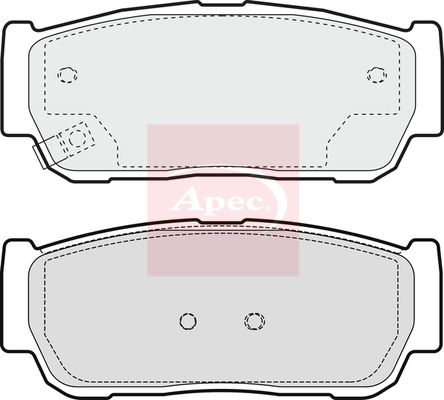 Apec Brake Pads Set PAD1380 - image 2