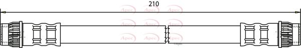 Apec Brake Hose HOS3568 - image 2
