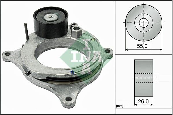 INA Drive Belt Tensioner Pulley 534059810 - image 2