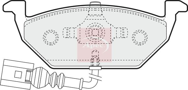 Apec Brake Pads Set PAD1109 - image 2