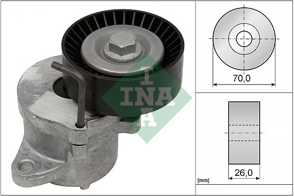 INA Drive Belt Tensioner Pulley 534043910 - image 2