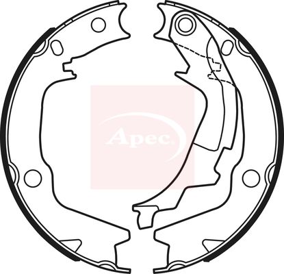 Apec Brake Shoes Set SHU764 - image 2