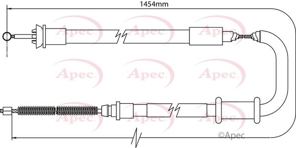 Apec Handbrake Cable CAB1093 - image 2