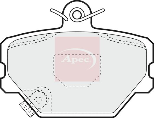 Apec Brake Pads Set PAD1095 - image 2
