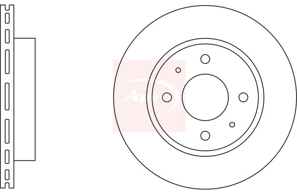Apec Brake Disc DSK143 - image 2