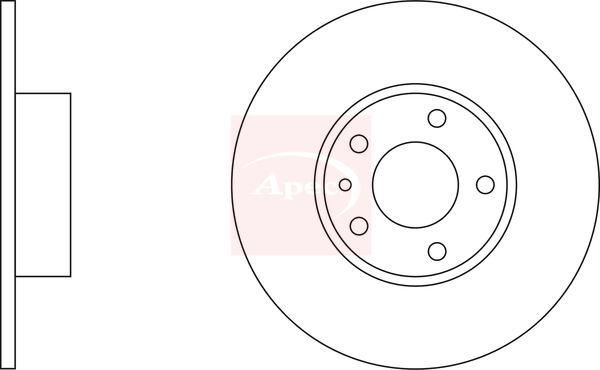 Apec Brake Disc DSK743 - image 3