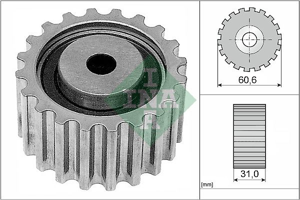INA Timing Belt Deflection Guide Pulley 532022010 - image 2