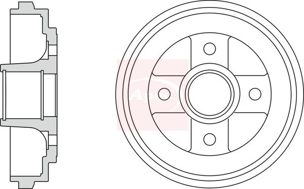 Apec Brake Drum DRM9975 - image 2