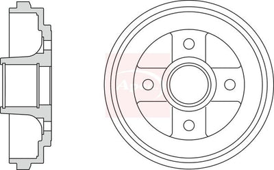 Apec Brake Drum DRM9975