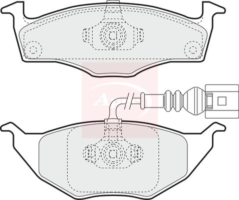 Apec Brake Pads Set PAD1265 - image 2