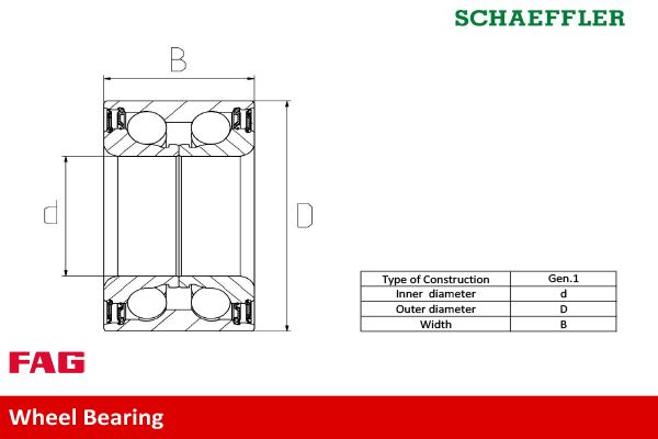 FAG Wheel Bearing Kit 713644190 - image 3