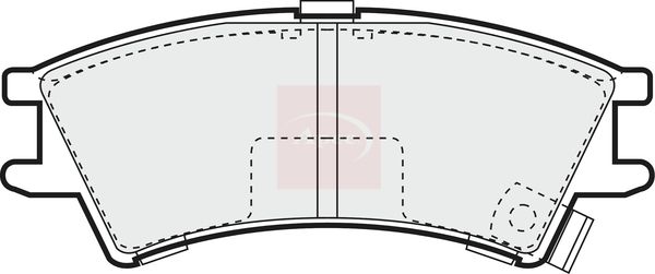 Apec Brake Pads Set PAD1017 - image 2