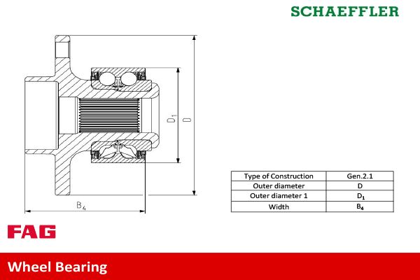 FAG Wheel Bearing Kit 713610470 - image 3