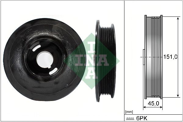 INA Crankshaft Pulley (tvd) 544007210 - image 2