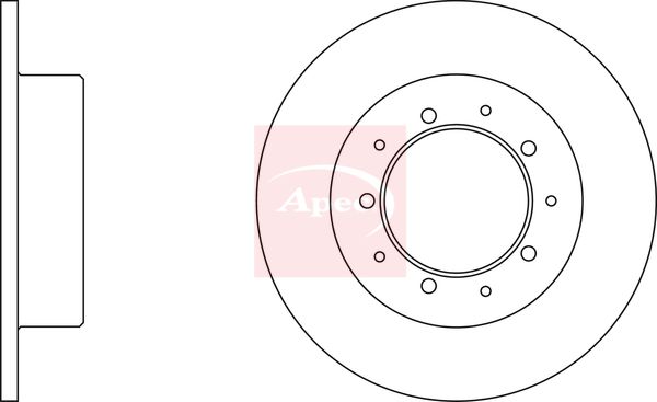 Apec Brake Disc DSK945 - image 2