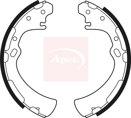 Apec Brake Shoes Set SHU475 - image 2