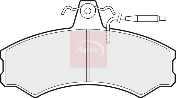 Apec Brake Pads Set PAD384 - image 2