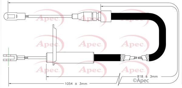 Apec Handbrake Cable CAB1583 - image 2