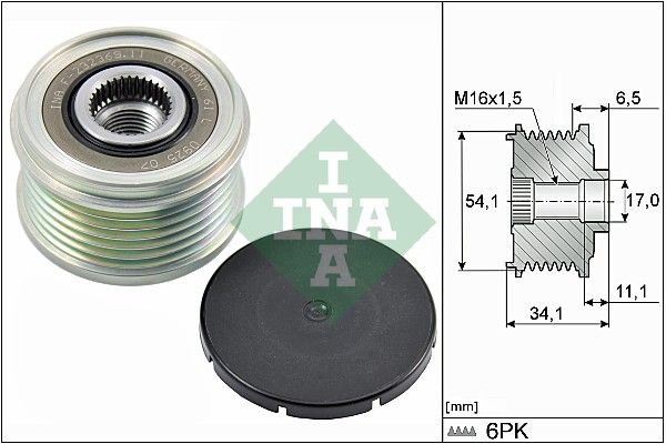 INA Overrunning Alternator Pulley 535017910 - image 2