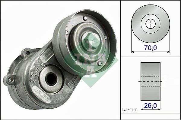 INA Drive Belt Tensioner Pulley 534044810 - image 2
