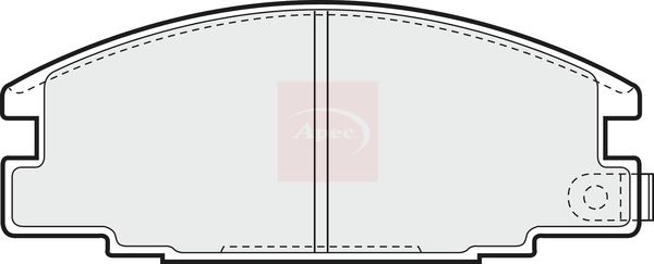 Apec Brake Pads Set PAD653 - image 2