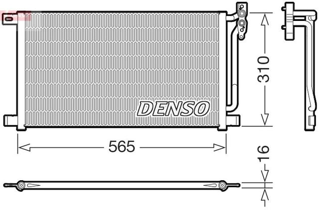 Denso Ac Condenser DCN05003 - image 2