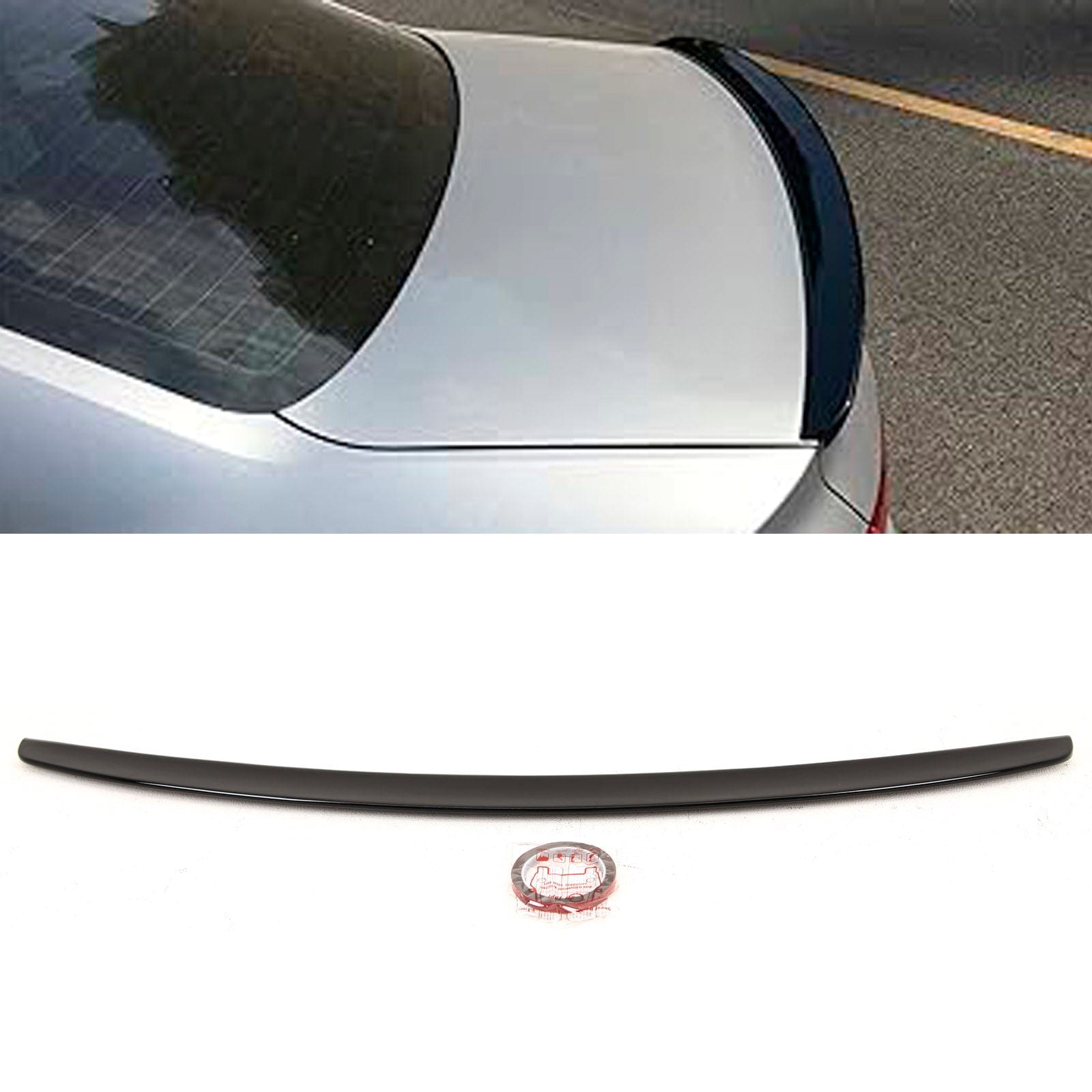 AD5208 Audi A4 S4 B9 B9.5 2016- Rear Trunk Boot Lip Spoiler S4 Style Gloss Black