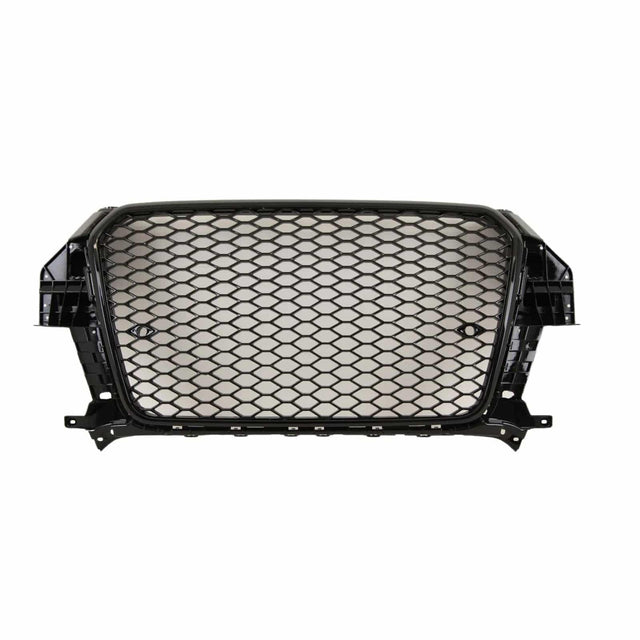 For Audi Q3 8U 2011-2015 Front Bumper Grille RS Style Honeycomb Gloss Black - image 6