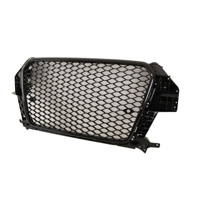 For Audi Q3 8U 2011-2015 Front Bumper Grille RS Style Honeycomb Gloss Black - image 5