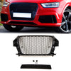 For Audi Q3 8U 2011-2015 Front Bumper Grille RS Style Honeycomb Gloss Black thumbnail